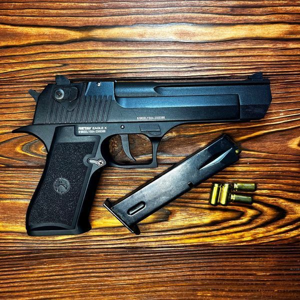 Стартовий пістолет Retay Arms Eagle X, Desert Eagle + 20 патронів, під холостий патрон 9мм 000044 фото