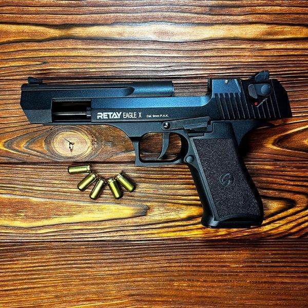 Стартовий пістолет Retay Arms Eagle X, Desert Eagle + 20 патронів, під холостий патрон 9мм 000044 фото