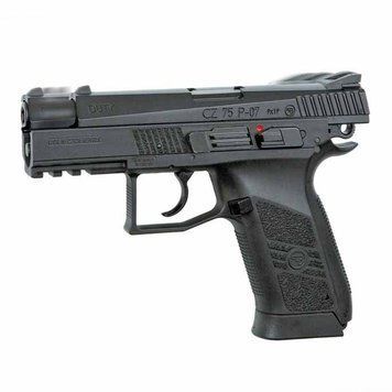 Пістолет пневматичний ASG CZ 75 P-07 Duty Blowback. CO2. BB кал. 4.5 мм, чорний