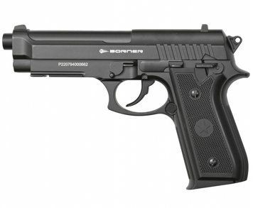 Пневматический пистолет Beretta 92, 4.5мм, Borner 92M, металл B92m фото