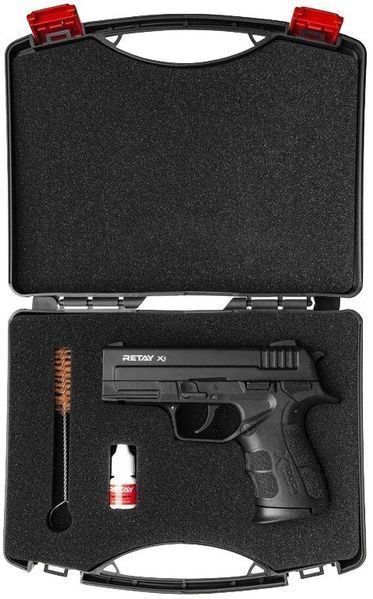 Стартовый пистолет Springfield, Retay X1 Black, сигнальный пистолет под холостой патрон 9мм, шумовой пистолет Х1 фото