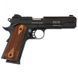 Стартовий пістолет Colt 1911, KUZEY 911#1 Black/Brown Wooden Grips, Сигнальний пістолет під холостий патрон 9мм, Шумовий 911#1 фото 7