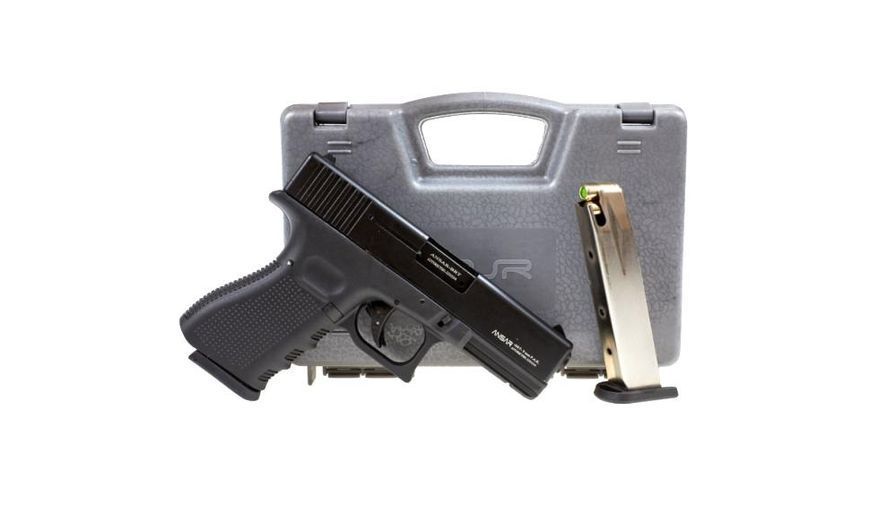 Стартовий пістолет Glock 17, SUR G17 black (ANSAR BRT) з додатковим магазином, Сигнальний під холостий патрон 9мм, Шумовий brt фото