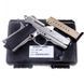 Стартовий пістолет Colt 1911, KUZEY 911-SX#1 Matte Chrome Plating/Black Grips, Сигнальний пістолет під холостий патрон 9мм, Шумовий 911-SX#1 фото 9