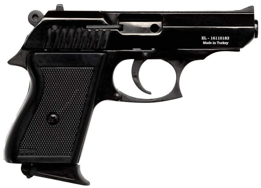 Стартовий пістолет Walther ppk, Ekol Lady чорний, Сигнальний пістолет під холостий патрон 9мм, Шумовий Lady фото