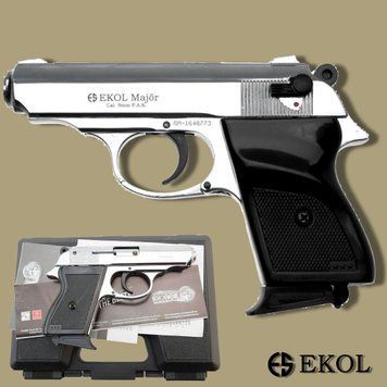 Стартовий пістолет Walther ppk, Ekol Lady, Сигнальний пістолет під холостий патрон 9мм, Шумовий lady фото