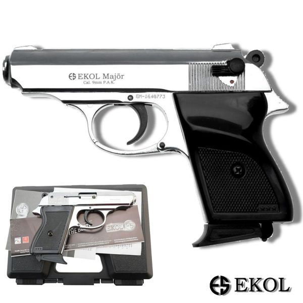 Стартовый пистолет Walther ppk, Ekol Lady, Сигнальный пистолет под холостой патрон 9мм, Шумовой lady фото