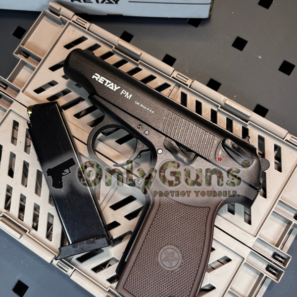 Стартовый пистолет Макарова Retay Arms PM + 20 патронов + кобура, ПМ под холостой патрон 9мм ПМ фото