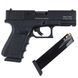 Стартовий пістолет Glock 17, KUZEY GN-19#1 Black, Сигнальний пістолет під холостий патрон 9мм, Шумовий GN-19#1 фото 2